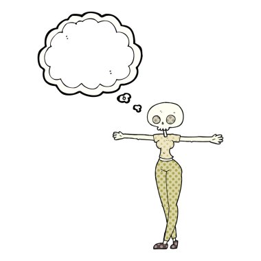 kabarcık karikatür zombi kadın sanıyordum