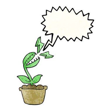 doku konuşma balonu karikatür Venüs Sinek kapanı