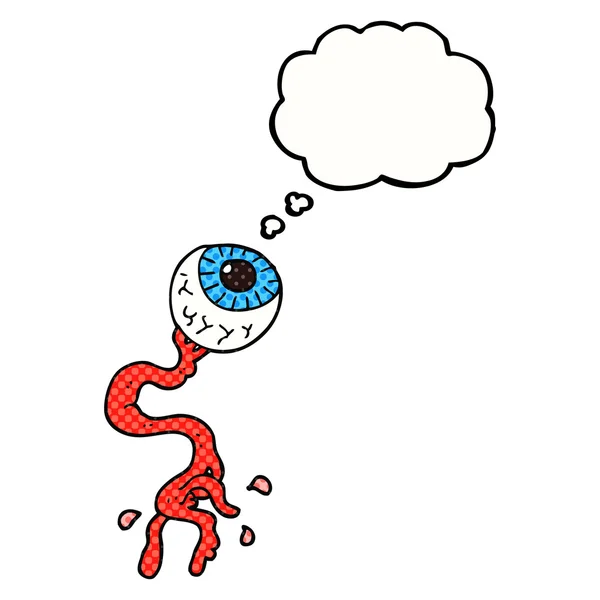 Gondolta buborék rajzfilm bruttó szemgolyó — Stock Vector