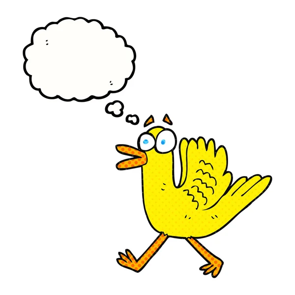 鴨の羽ばたきバブル漫画を考えた — ストックベクタ