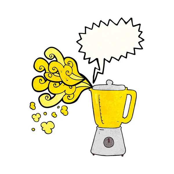 疯狂的演讲泡沫质感的卡通搅拌机 — 图库矢量图片