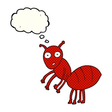 düşünce kabarcık karikatür karınca