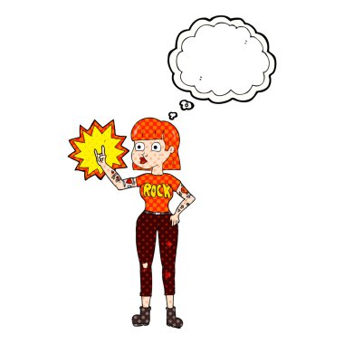 kabarcık karikatür kaya kız sanıyordum