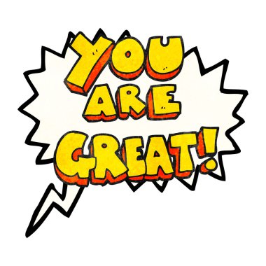 büyük konuşma balonu dokulu çizgi film simgesi vardır