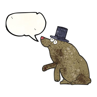 konuşma balonu dokulu karikatür unutmayın ki silindir şapka