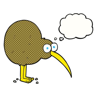 düşünce kabarcık karikatür kivi