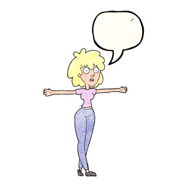 konuşma balonu dokulu çizgi film kadın kolları Yayilim