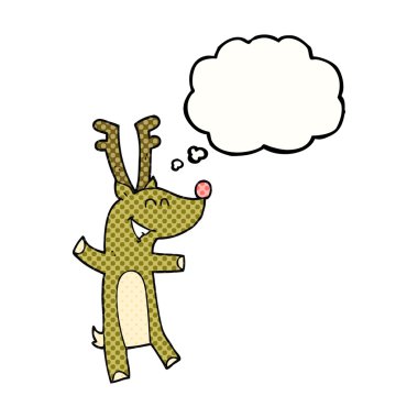 düşünce kabarcık karikatür Ren geyiği
