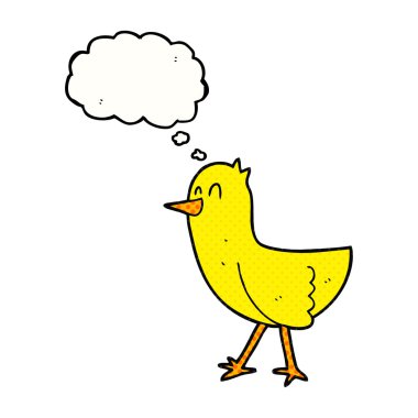 düşünce kabarcık karikatür kuş
