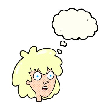 kabarcık karikatür kadın yüzü sanıyordum