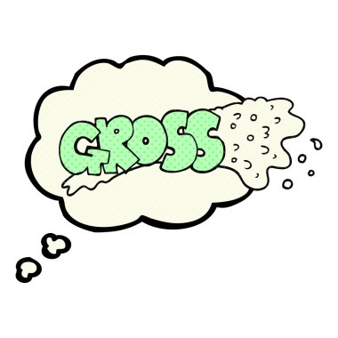 Brüt düşünce kabarcık karikatür