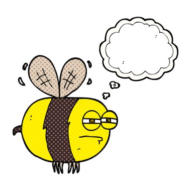 kabarcık karikatür mutsuz arı sanıyordum