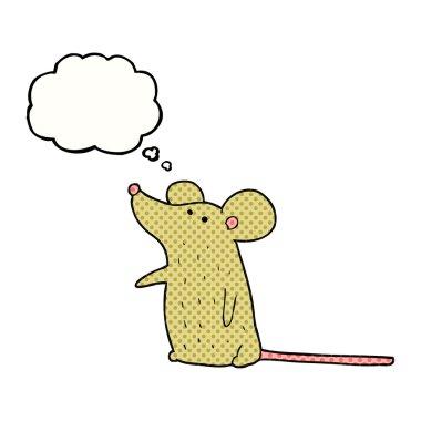 düşünce kabarcık karikatür fare