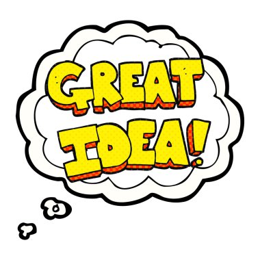 kabarcık karikatür harika fikir sembol sanıyordum