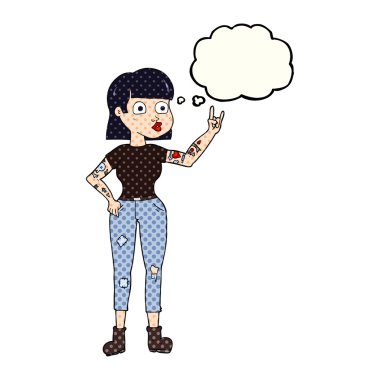 kabarcık karikatür kaya kız sanıyordum