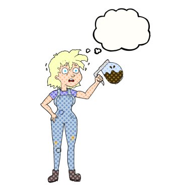 çok fazla kahve düşünce kabarcık karikatür