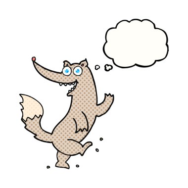 kabarcık karikatür mutlu kurt dans sanıyordum