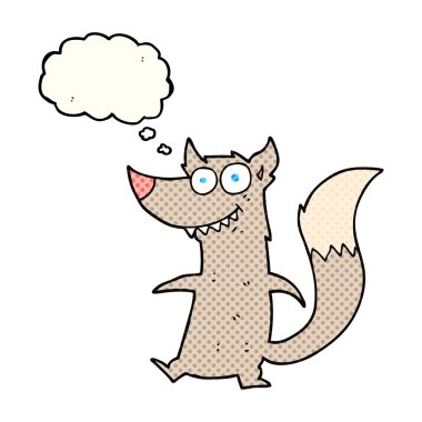 düşünce kabarcık karikatür küçük kurt