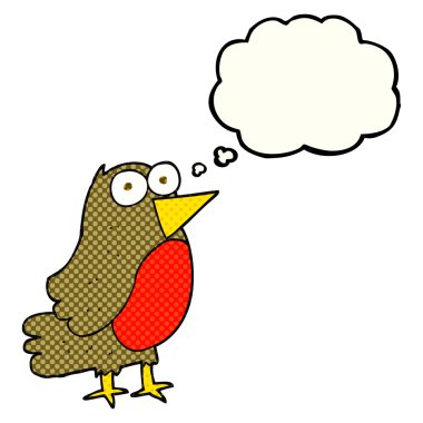 düşünce kabarcık karikatür robin