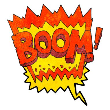 konuşma balonu dokulu çizgi film patlaması sembolü