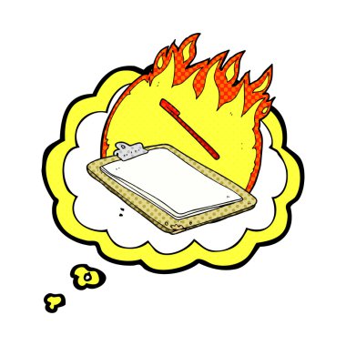 düşünce balonu çizgi film klibi kurulu yanıyor