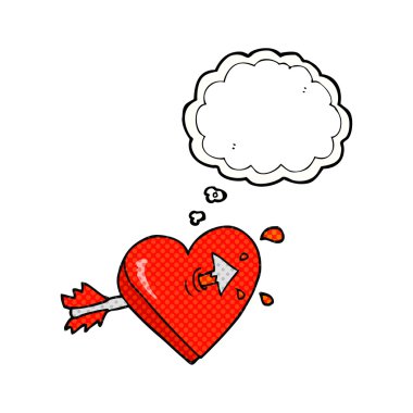 kabarcık karikatür oku kabarcık cartoo düşündüm kalbine sanıyordum