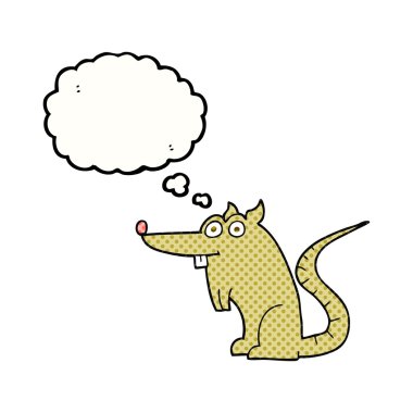 düşünce kabarcık karikatür sıçan