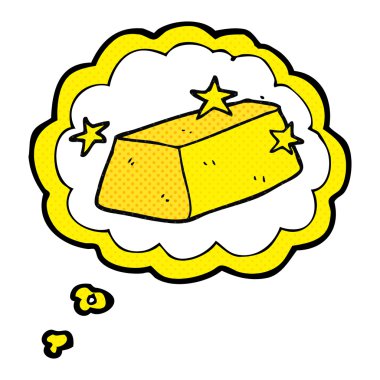 kabarcık karikatür altın düşündüm