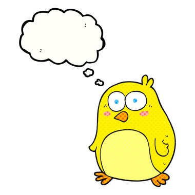 düşünce kabarcık karikatür kuş
