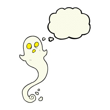 düşünce balonu çizgi film halloween hayalet