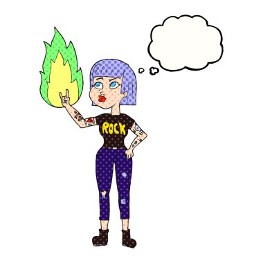 kabarcık karikatür kaya kız sanıyordum