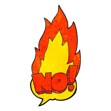 doku konuşma balonu karikatür Hayır! Not