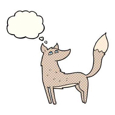 düşünce kabarcık karikatür kurt