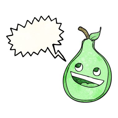 doku konuşma kabarcık karikatür armut