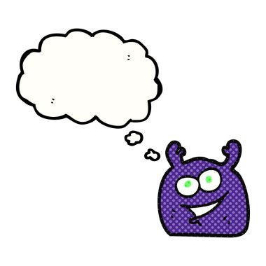 kabarcık karikatür küçük düşünce uzaylı