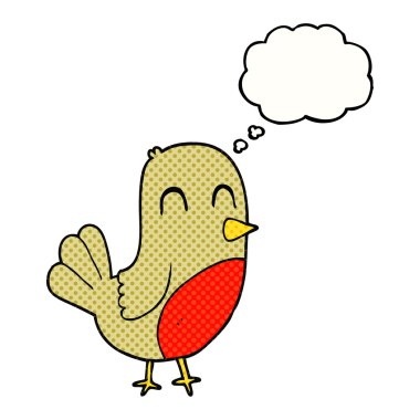 düşünce kabarcık karikatür robin