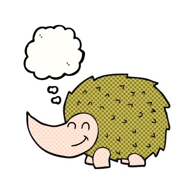 düşünce kabarcık karikatür kirpi