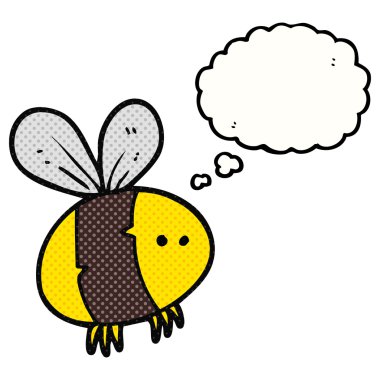 düşünce kabarcık karikatür arı