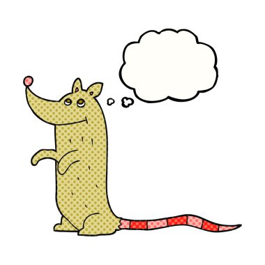 düşünce kabarcık karikatür sıçan