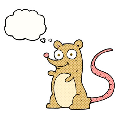 düşünce kabarcık karikatür fare