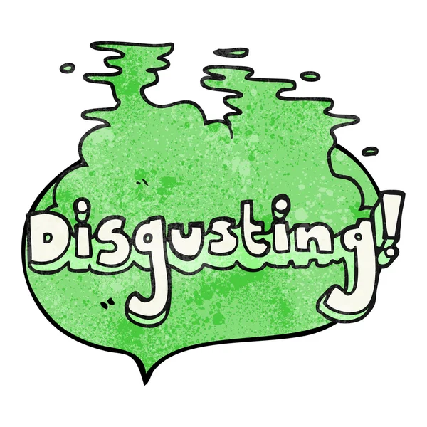 Disgusting texture speech bubble cartoon — Stock Vector