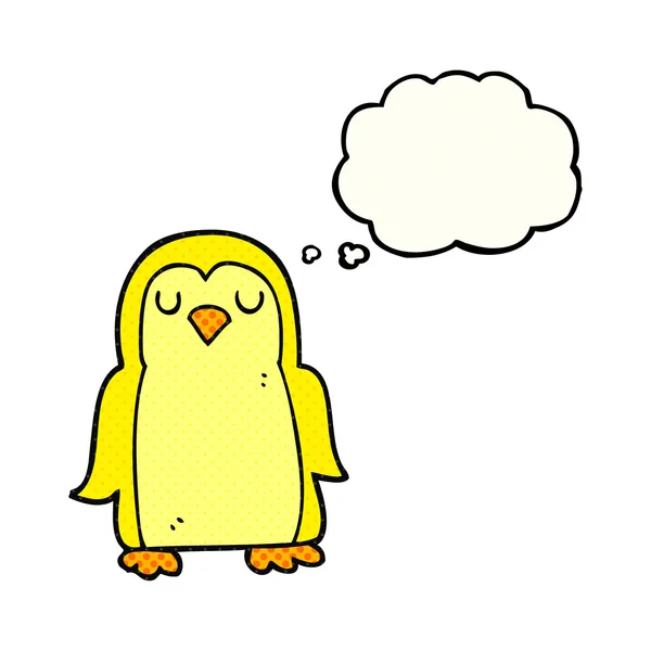 思考バブル漫画鳥 — ストックベクタ