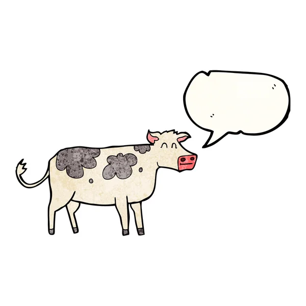 音声バブル テクスチャ漫画牛 — ストックベクタ