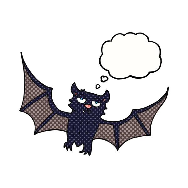 Myšlenka bubliny cartoon halloween bat — Stockový vektor