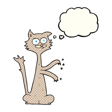 kabarcık karikatür kedi tırmalamak sanıyordum