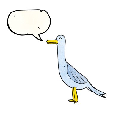 konuşma dokulu kabarcık karikatür kuş