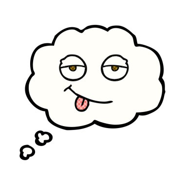 düşünce balonu yorgun eyes karikatür