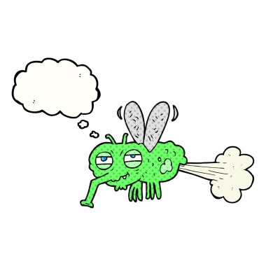 kabarcık karikatür brüt osuruk sinek düşündüm