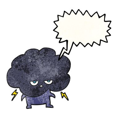 konuşma balonu dokulu çizgi film raincloud