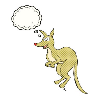 düşünce kabarcık karikatür kanguru